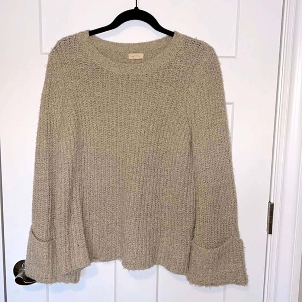 Fuzzy Oversized Sleeve Sweater